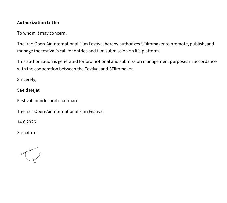 Authorization Letter